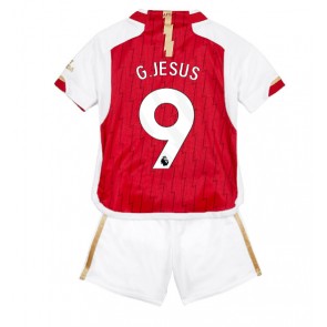 Lacne Dětský Futbalové dres Arsenal Gabriel Jesus #9 2023-24 Krátky Rukáv - Domáci (+ trenírky)